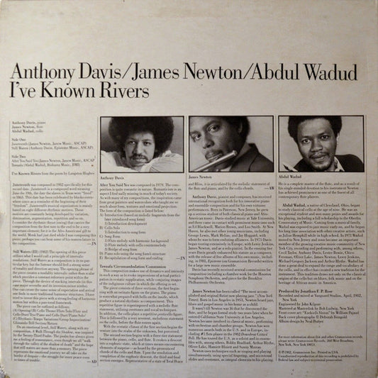 Anthony Davis (2) / James Newton (2) / Abdul Wadud : I've Known Rivers (LP, Album)