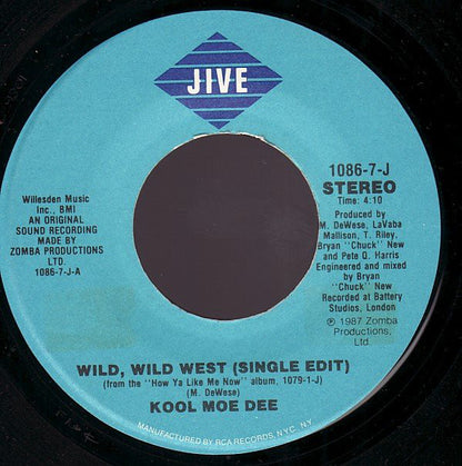 Kool Moe Dee : Wild, Wild West (7", Single, Spe)
