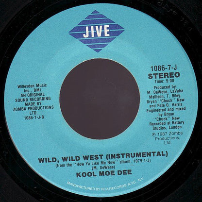 Kool Moe Dee : Wild, Wild West (7", Single, Spe)