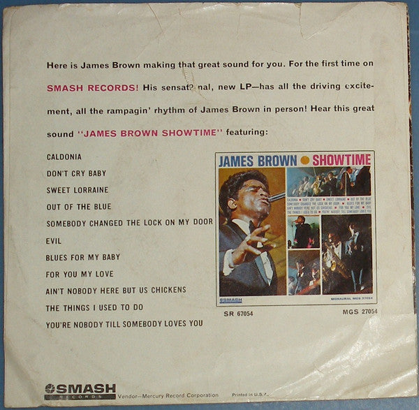 James Brown And His Orchestra : Out Of Sight / Maybe The Last Time (7", Single, Styrene)