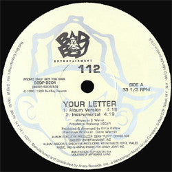 112 : Your Letter (12", Promo)