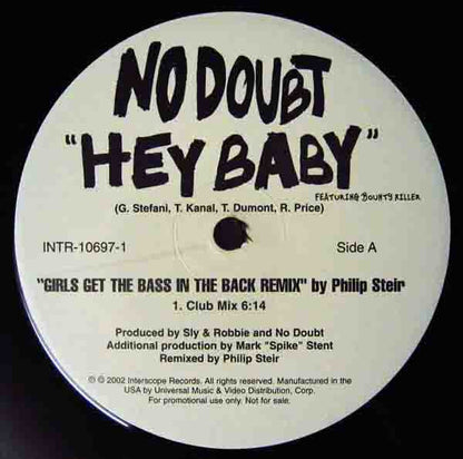 No Doubt : Hey Baby (12", Promo)