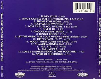 Kool & The Gang : The Best Of Kool And The Gang (1969 - 1976) (CD, Comp)