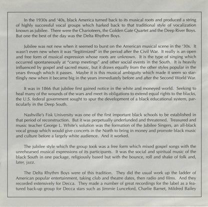 The Delta Rhythm Boys : Dry Bones (CD, Comp)