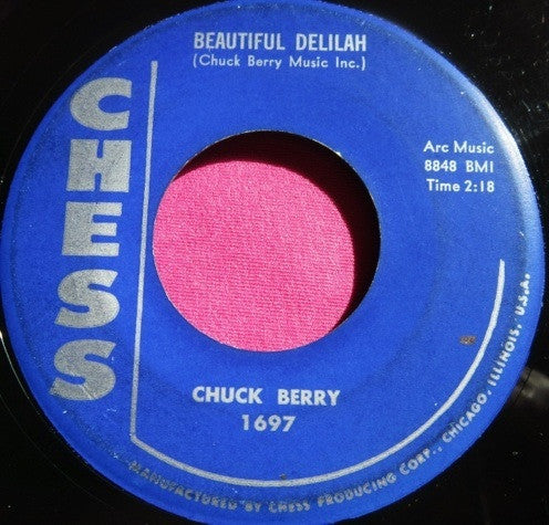 Chuck Berry : Beautiful Delilah (7", Single, Mono)