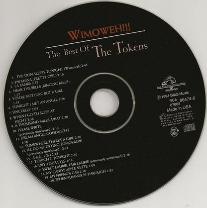 The Tokens : Wimoweh!!!  The Best Of The Tokens (CD, Comp, RM)