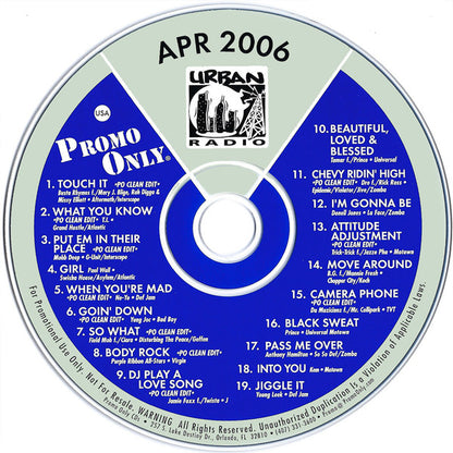 Various : Promo Only Urban Radio - April 2006 (CD, Comp)