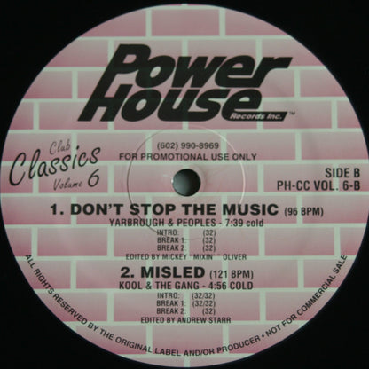 Various : Club Classics Volume 6 (2x12", Comp, Promo)
