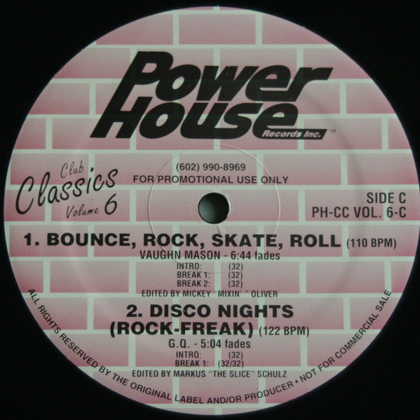 Various : Club Classics Volume 6 (2x12", Comp, Promo)