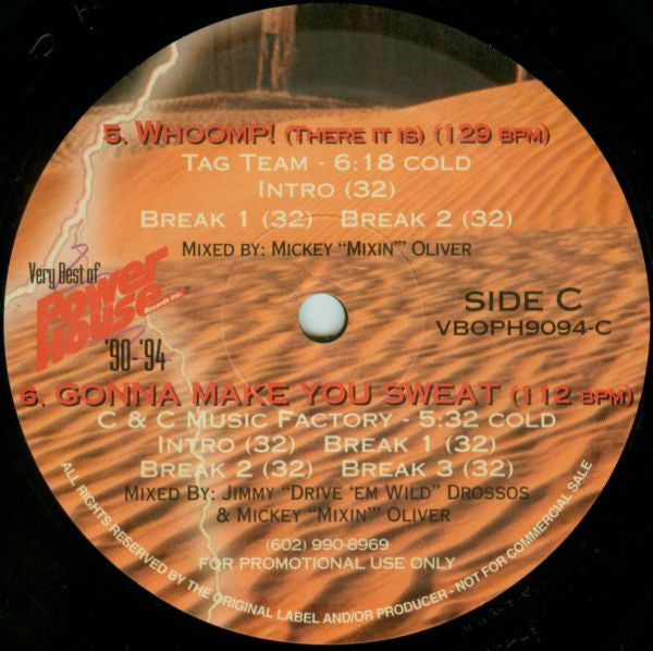 Various : Very Best Of Powerhouse '90-'94 (6x12", Comp, Promo)