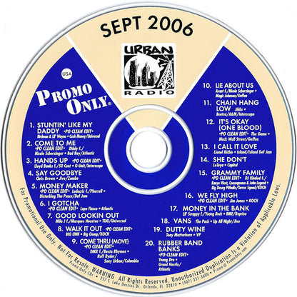 Various : Promo Only Urban Radio: September 2006 (CD, Comp, Promo)
