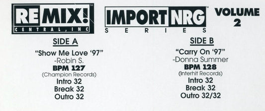 Various : Import/NRG Series Volume 2 (3x12", Promo)