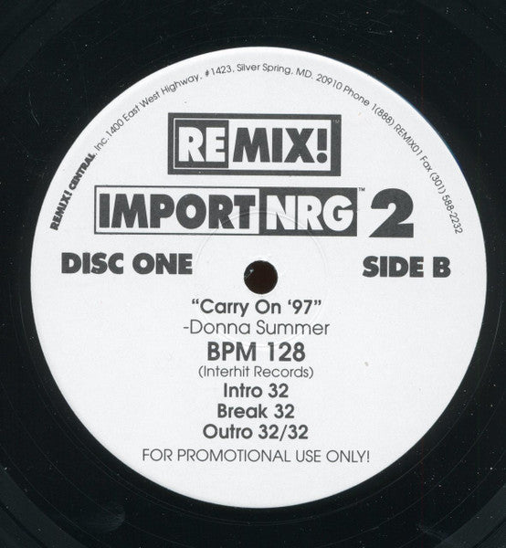 Various : Import/NRG Series Volume 2 (3x12", Promo)