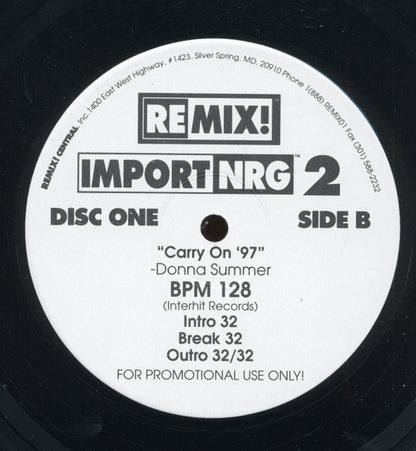 Various : Import/NRG Series Volume 2 (3x12", Promo)