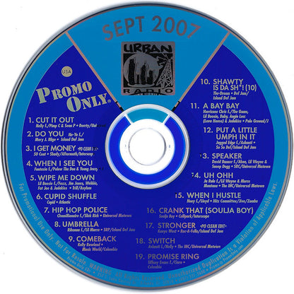 Various : Promo Only Urban Radio (September 2007) (CD, Comp, Promo)