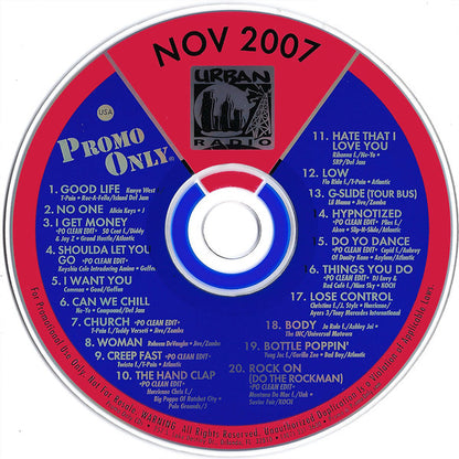 Various : Promo Only Urban Radio: November 2007 (CD, Comp, Promo)