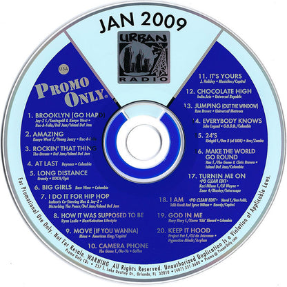 Various : Promo Only Urban Radio: January 2009 (CD, Comp, Promo)