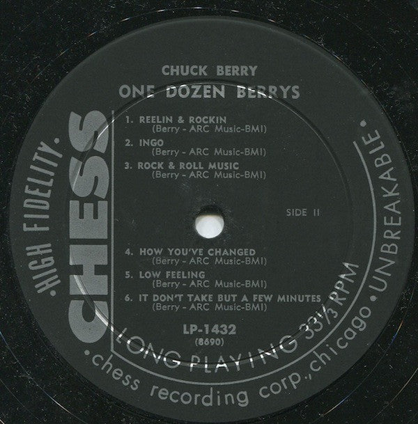 Chuck Berry : One Dozen Berrys (LP, Album, Mono)