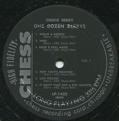 Chuck Berry : One Dozen Berrys (LP, Album, Mono)