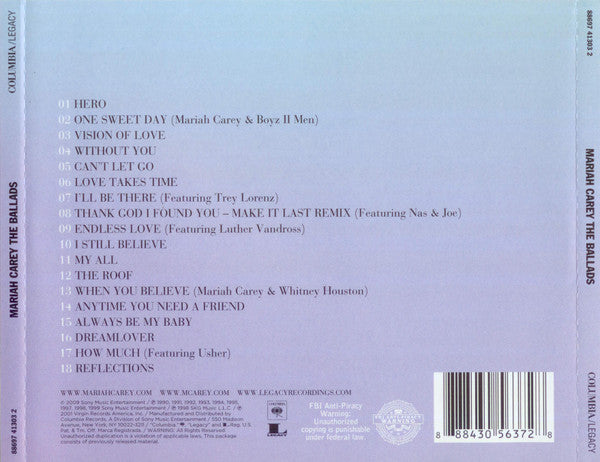 Mariah Carey : The Ballads (CD, Comp)