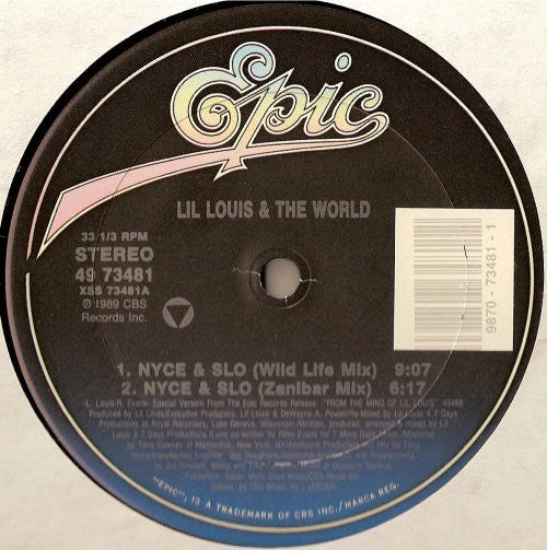Lil' Louis & The World : Nyce & Slo (12")