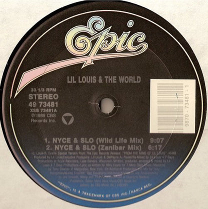Lil' Louis & The World : Nyce & Slo (12")