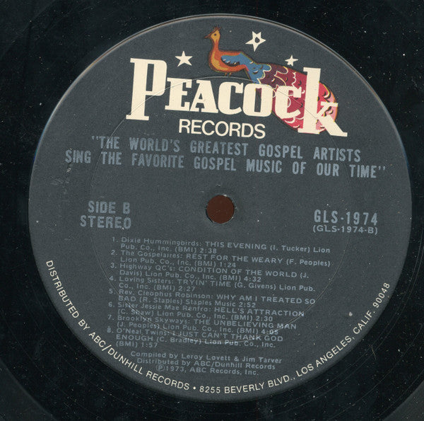 Various : The World's Greatest Gospel Artists Sing The Favorite Gospel Music Of Our Time (LP, Comp)