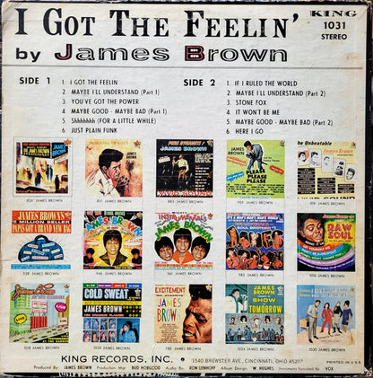 James Brown & The Famous Flames : I Got The Feelin' (LP, Album)