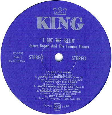 James Brown & The Famous Flames : I Got The Feelin' (LP, Album)