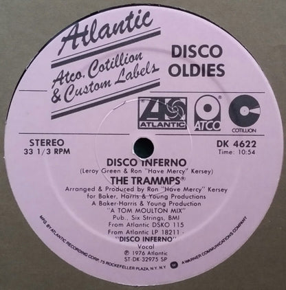 The Trammps : Disco Inferno / That's Where The Happy People Go (12", RE)