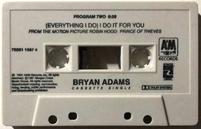 Bryan Adams : (Everything I Do) I Do It For You (Cass, Single, Dol)