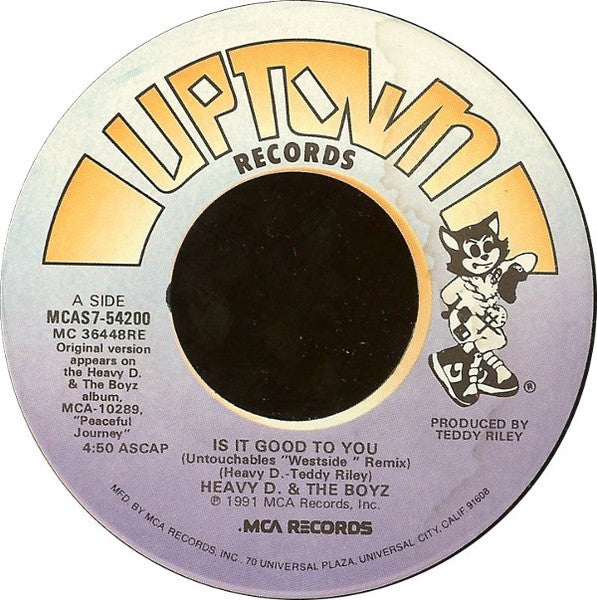 Heavy D. & The Boyz : Is It Good To You (7")