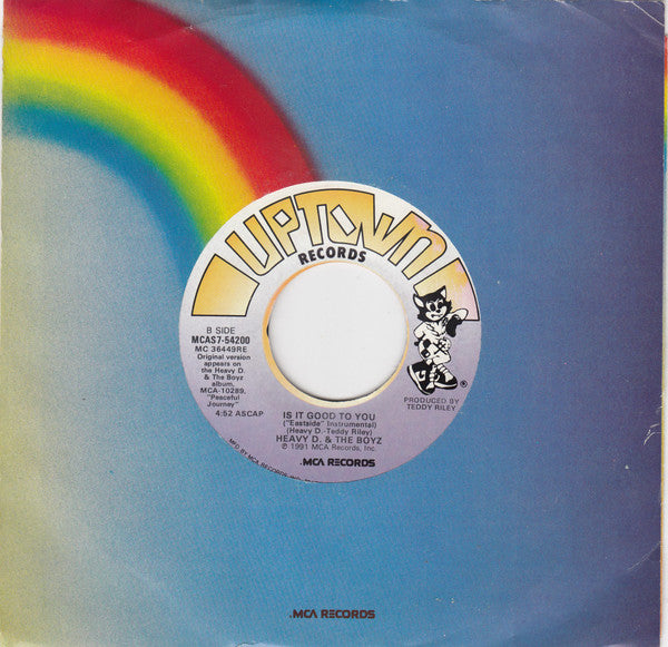 Heavy D. & The Boyz : Is It Good To You (7")