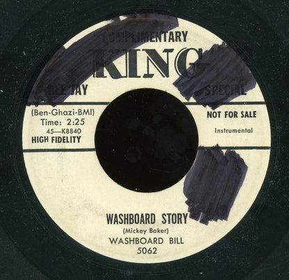 Washboard Bill : Washboard Story / Pot Likker (7", Promo)