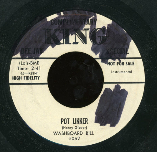 Washboard Bill : Washboard Story / Pot Likker (7", Promo)