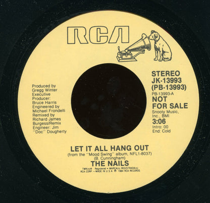 The Nails : Let It All Hang Out (7", Promo)
