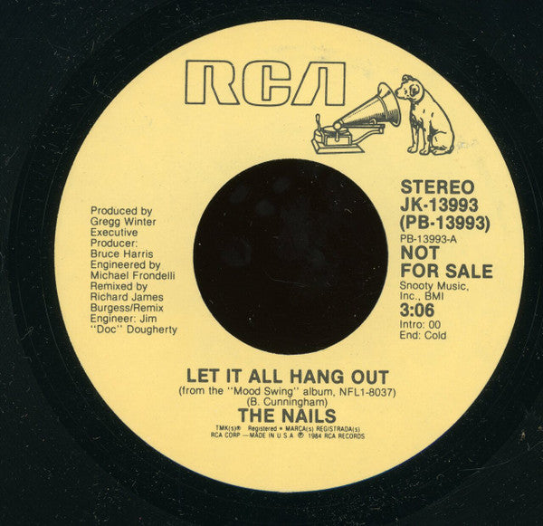 The Nails : Let It All Hang Out (7", Promo)
