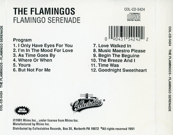 The Flamingos : Flamingo Serenade (CD, Album)