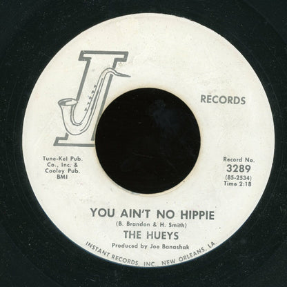 The Hueys : Coo-Coo Over You / You Ain't No Hippie (7", Single)