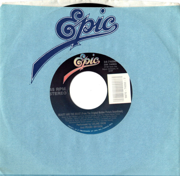 Céline Dion & Peabo Bryson : Beauty And The Beast (7")