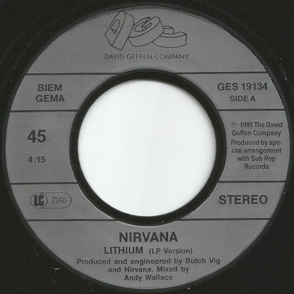 Nirvana : Lithium (7", Single)