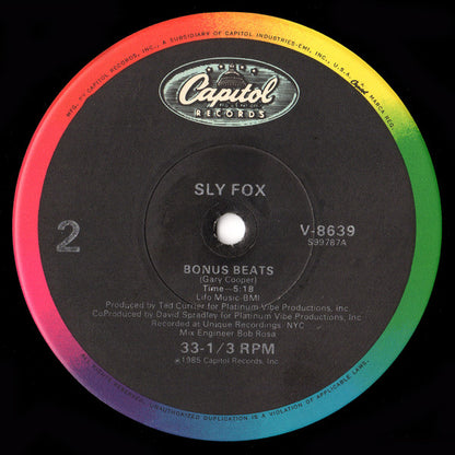Sly Fox : Let's Go All The Way (12")