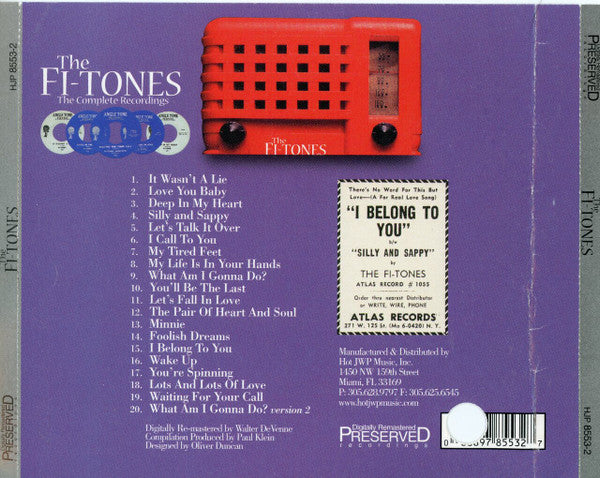 Fi-Tones : The Fi-tones (CD, Comp)
