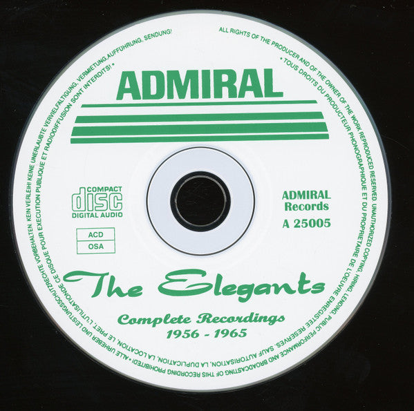 The Elegants : The Elegants Complete Recordings 1956-1965 (CD, Comp)