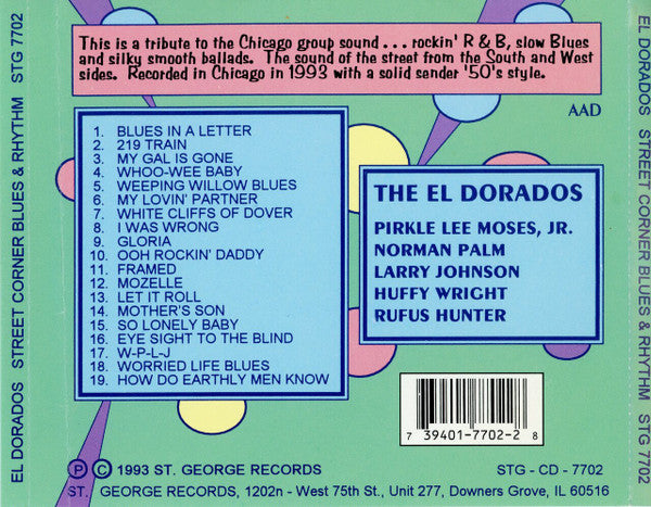 The El Dorados : Chicago Street Corner Blues & Rhythm (CD)