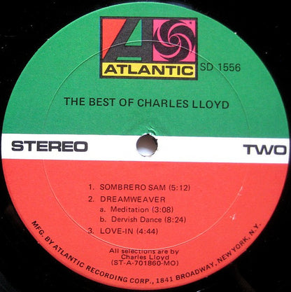 Charles Lloyd : The Best Of Charles Lloyd (LP, Comp, Mon)