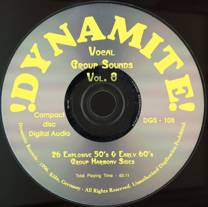 Various : Dynamite Vocal Group Sounds Vol. 8 : 26 Explosive Group Harmony Sides! (CD, Comp)