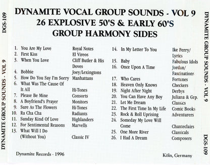 Various : Dynamite Vocal Group Sounds Vol. 9 : 26 Explosive Group Harmony Sides! (CD, Comp)