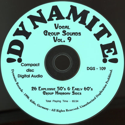 Various : Dynamite Vocal Group Sounds Vol. 9 : 26 Explosive Group Harmony Sides! (CD, Comp)