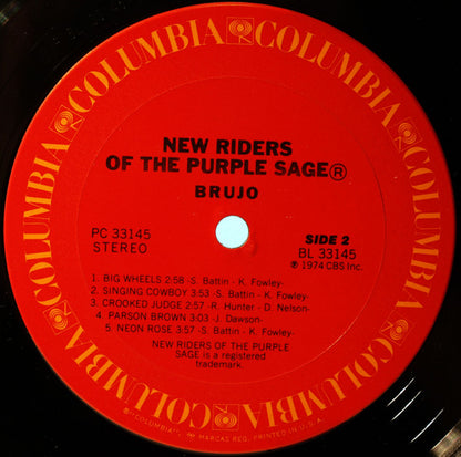 New Riders Of The Purple Sage : Brujo (LP, Album, Pit)